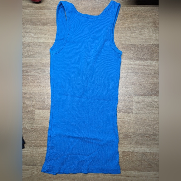 Disney Tank Top Blue Glitter Mickey Women's Small - Picture 3 of 4